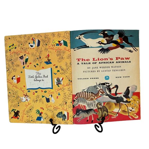 VTG 1st Ed 1959 "A" Little Golden Book, The Lion's Paw - Picture 4 of 7